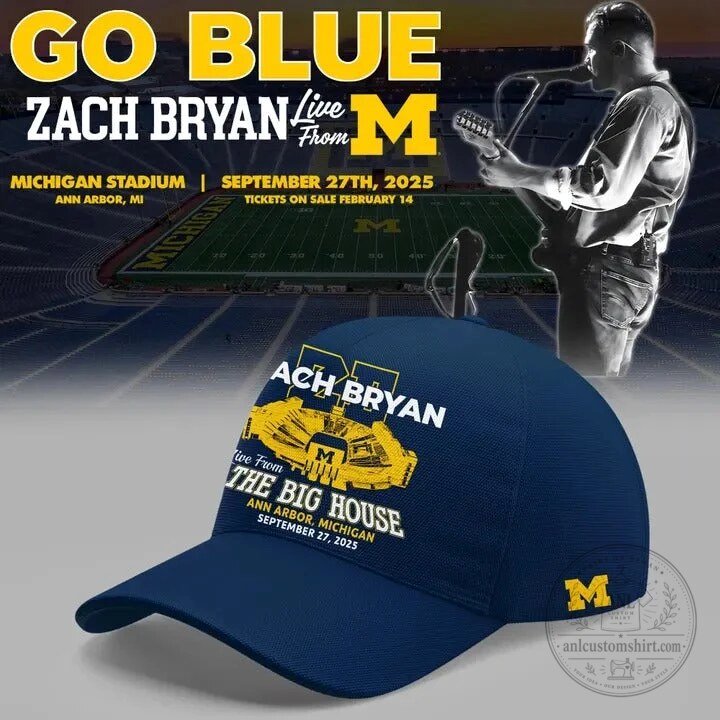 Zach Bryan Live From The Big House Ann Arbor Michigan Stadium Tour T-Shirt 8 Zach Bryan Live From The Big House Ann Arbor Michigan Stadium Tour T-Shirt