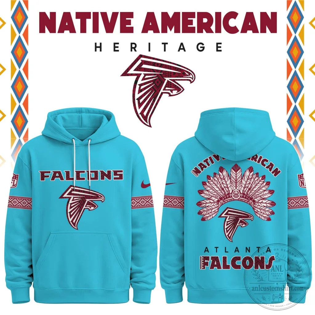 Atlanta Falcons Native American Heritage Design Pullover Hoodie Atlanta Falcons Native American Heritage Design Pullover Hoodie