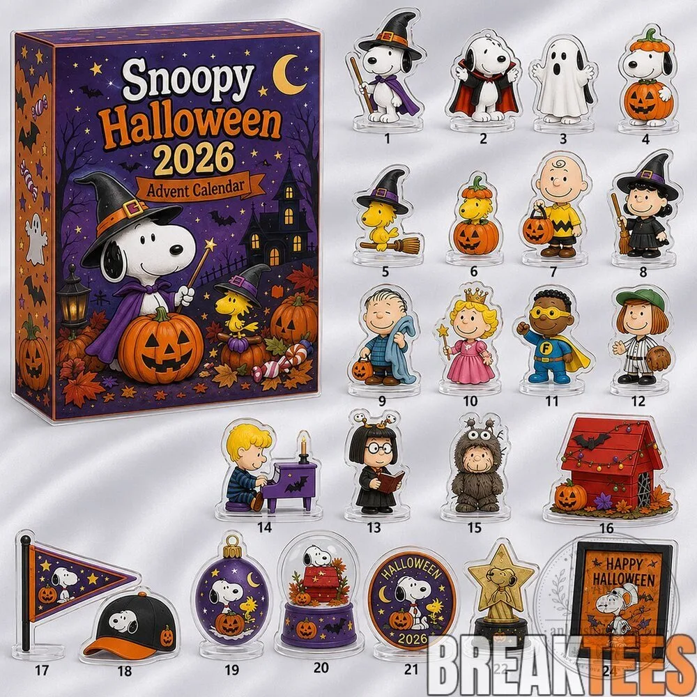 Snoopy Halloween 2026 Advent Calendar with Peanuts Character Figurines