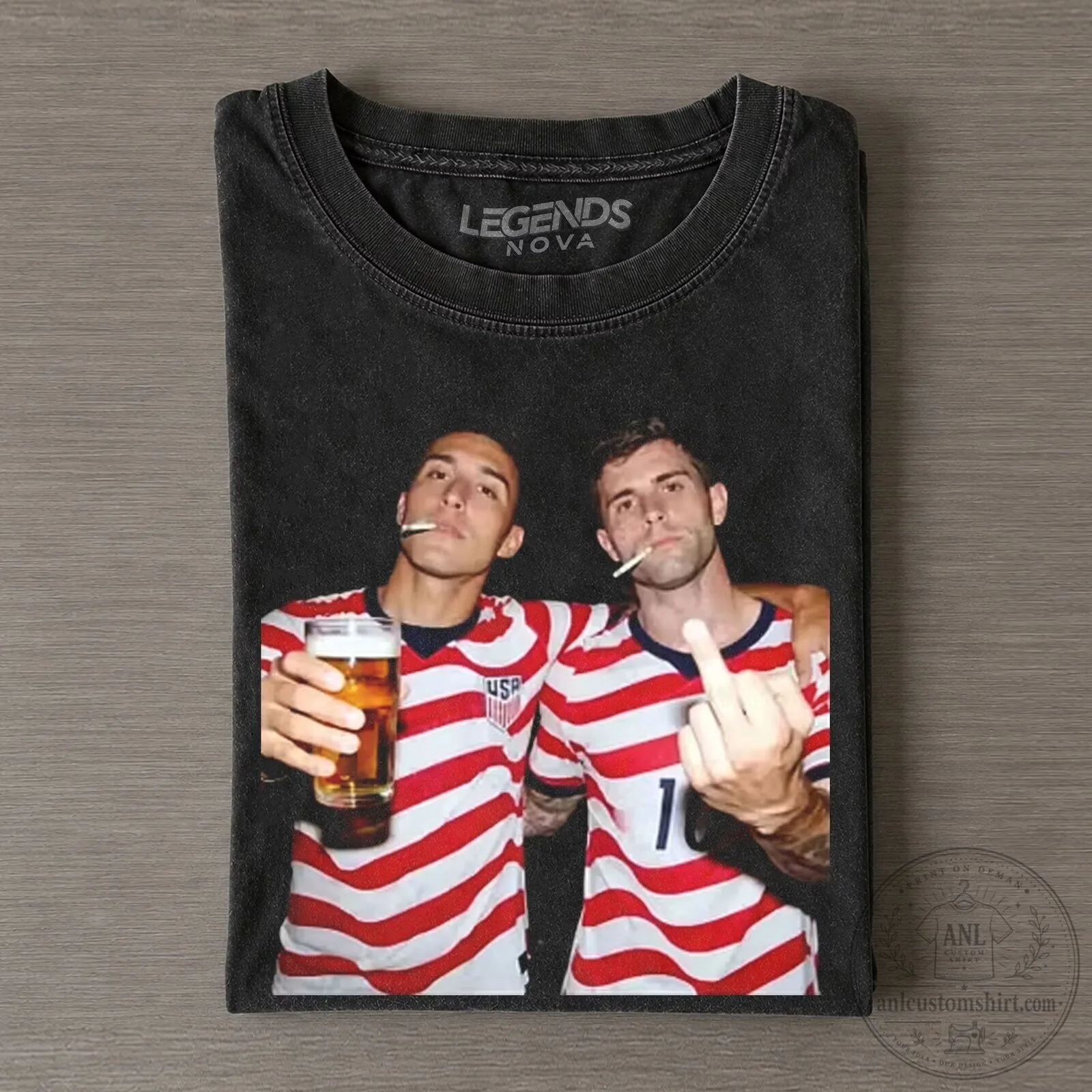 USA Soccer Sergiño Dest Christian Pulisic Funny Graphic T-Shirt