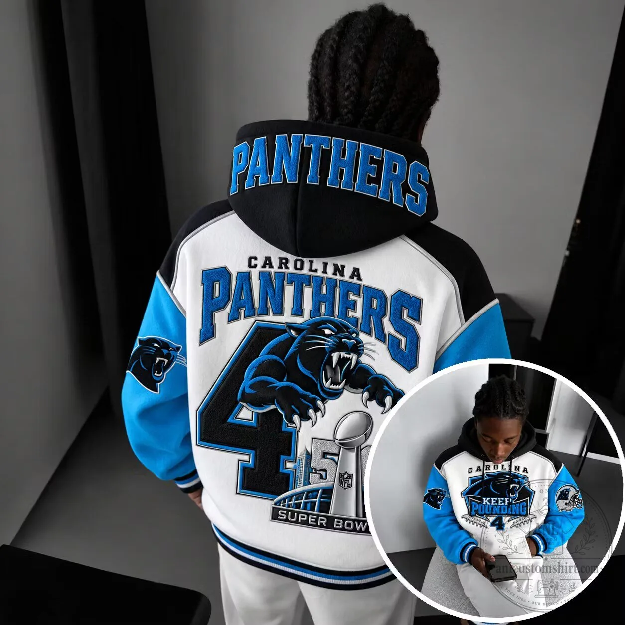 Carolina Panthers NFL Football Team Super Bowl Champions Hoodie