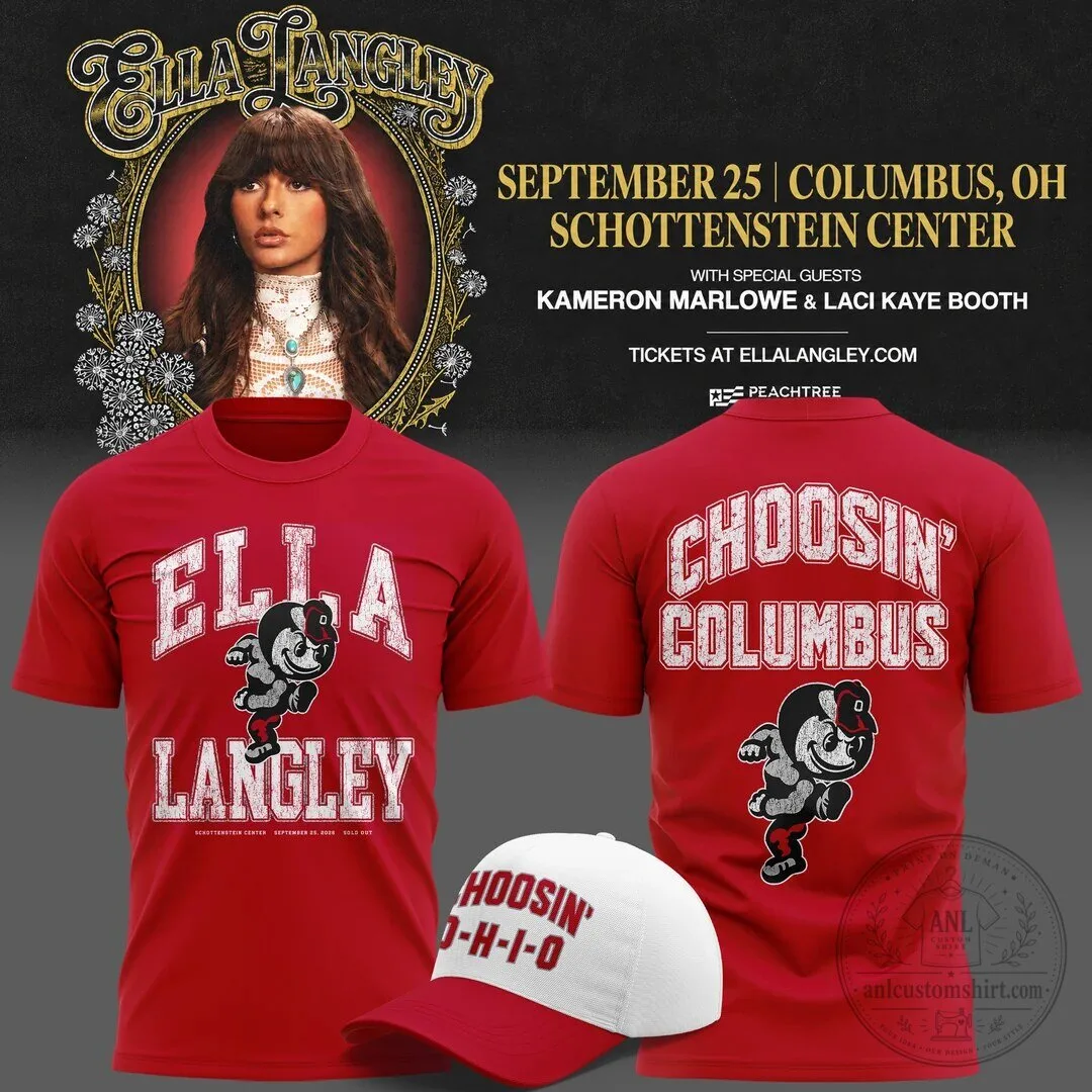Ella Langley Choosin' Columbus Ohio State Buckeyes Concert T-Shirt