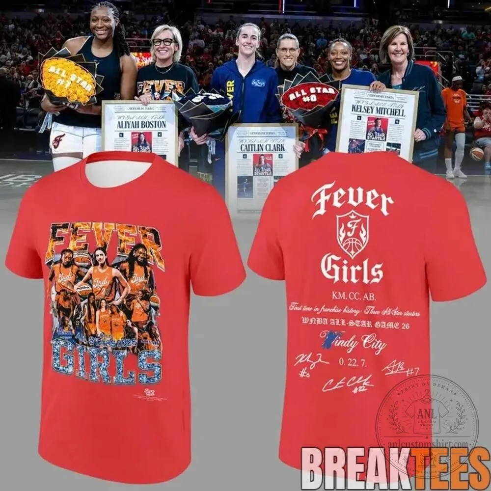 Indiana Fever Girls Basketball Aliyah Boston Caitlin Clark Kelsey Mitchell T-Shirt 9 Indiana Fever Girls Basketball Aliyah Boston Caitlin Clark Kelsey Mitchell T-Shirt