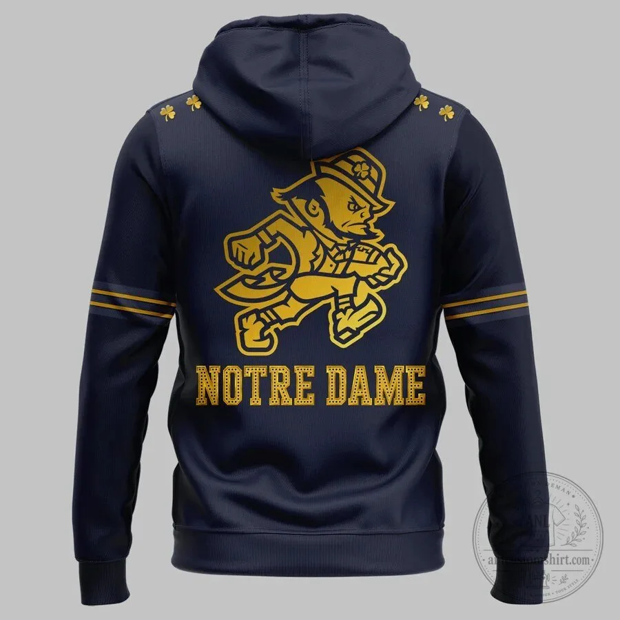 Notre Dame Fighting Irish Football Navy Gold Hoodie 9 Notre Dame Fighting Irish Football Navy Gold Hoodie