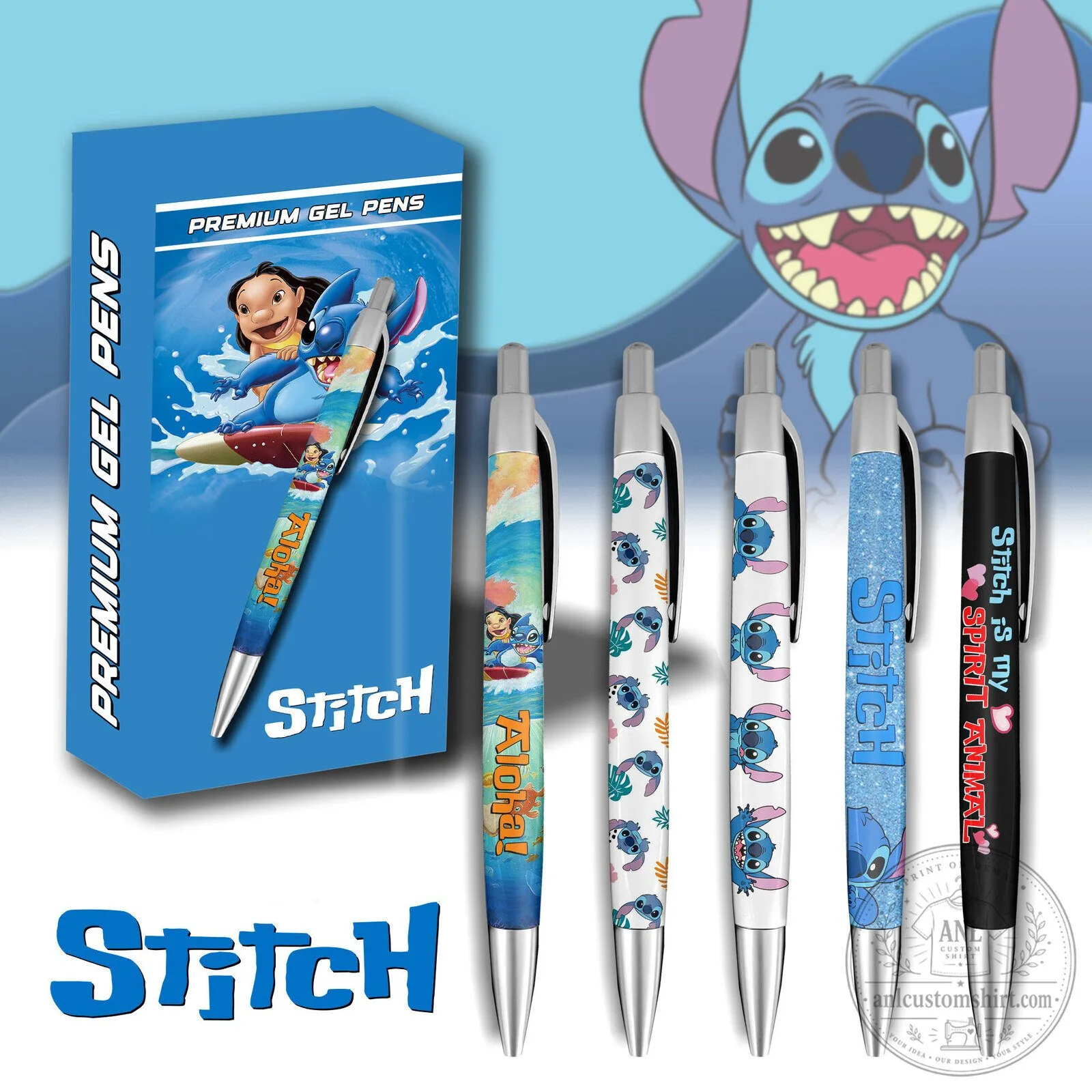 Lilo and Stitch Aloha Premium Gel Pen Set