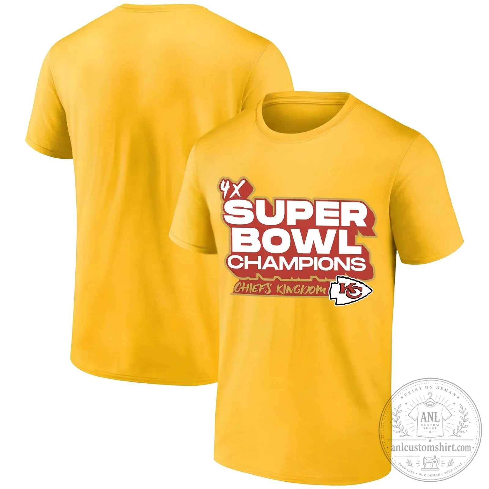 Kansas City Chiefs 4X Super Bowl Champions Football Team Black T-Shirt 11 Kansas City Chiefs 4X Super Bowl Champions Football Team Black T-Shirt