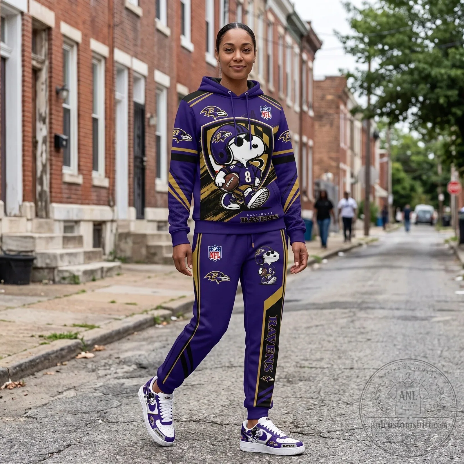 Full Print Hoodie and Sweatpants Set Featuring Dallas Cowboys and Snoopy Football Team 78 Full Print Hoodie and Sweatpants Set Featuring Dallas Cowboys and Snoopy Football Team
