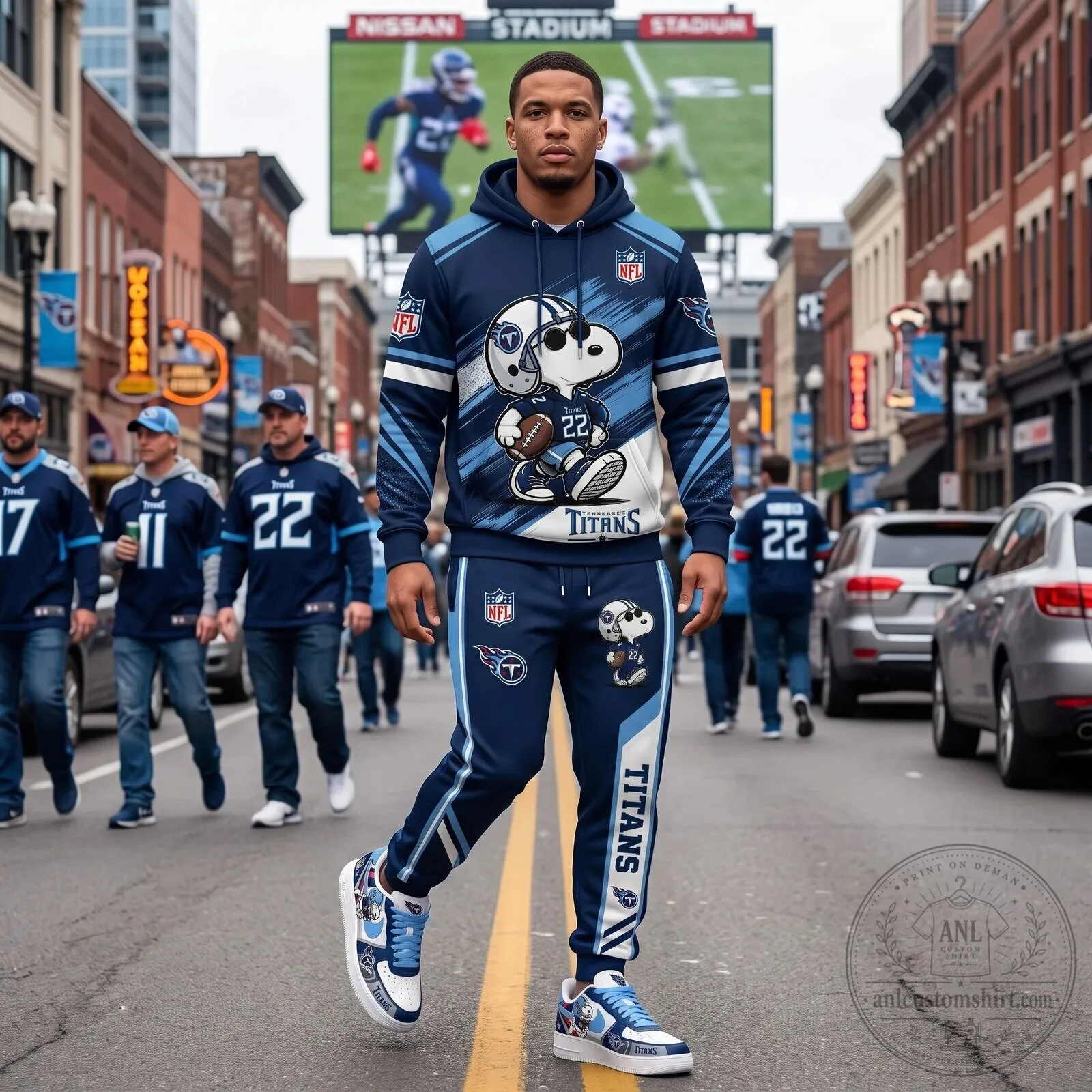 Full Print Hoodie and Sweatpants Set Featuring Dallas Cowboys and Snoopy Football Team 92 Full Print Hoodie and Sweatpants Set Featuring Dallas Cowboys and Snoopy Football Team