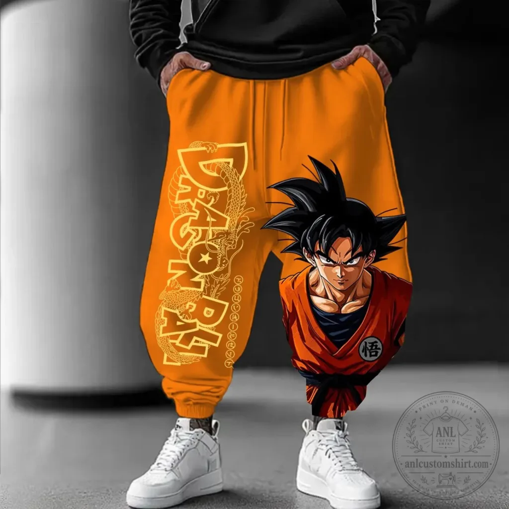 Dragon Ball Z Son Goku Super Saiyan Anime Casual Jogger Pants Dragon Ball Z Son Goku Super Saiyan Anime Casual Jogger Pants