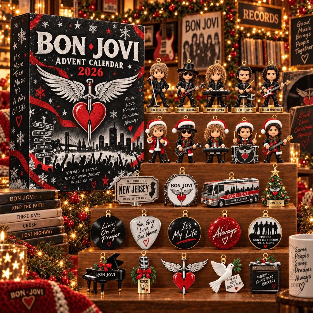Bon Jovi Rock Band Advent Calendar 2026 Christmas Holiday Countdown Gift Set Bon Jovi Rock Band Advent Calendar 2026 Christmas Holiday Countdown Gift Set