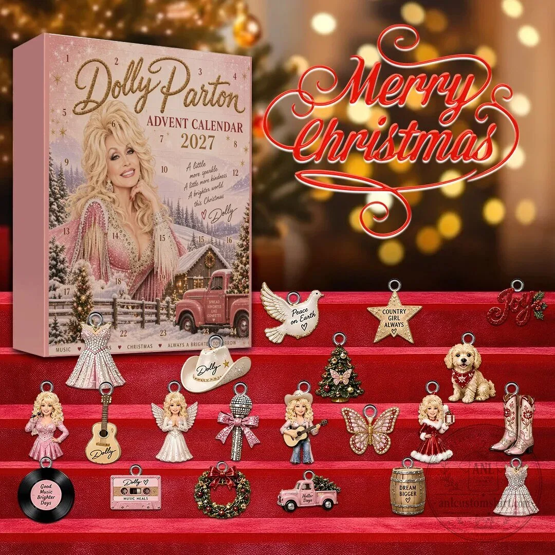 Dolly Parton Christmas Advent Calendar 2027 with Ornaments