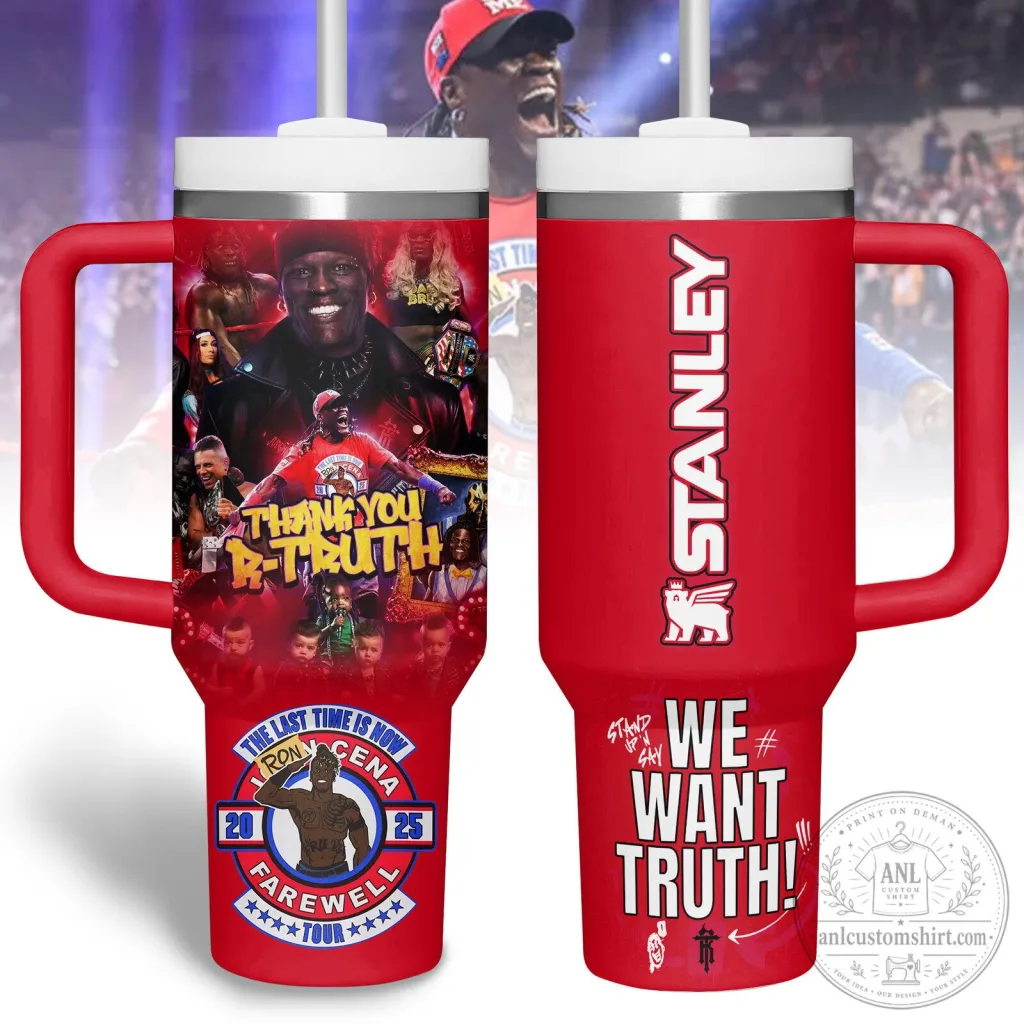 R-Truth WWE Professional Wrestler Thank You Farewell Tour Insulated Tumbler R-Truth WWE Professional Wrestler Thank You Farewell Tour Insulated Tumbler