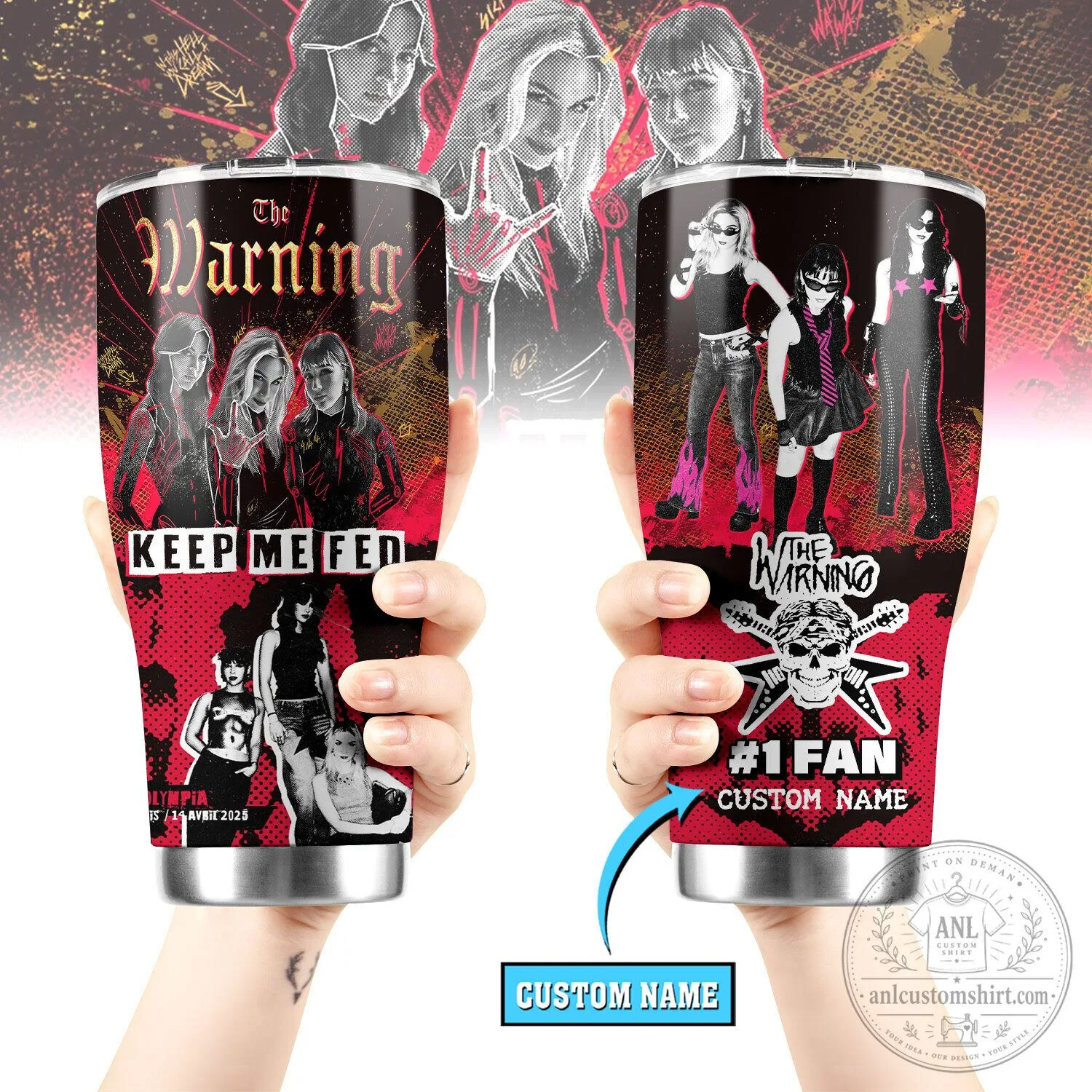 The Warning Band Keep Me Fed Rock Music Tumbler