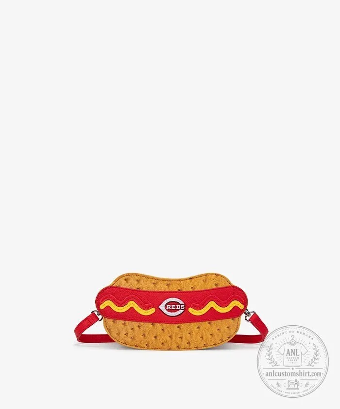 Cincinnati Reds Hot Dog Crossbody Bag
