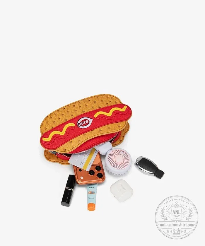 Cincinnati Reds Hot Dog Crossbody Bag 23 Cincinnati Reds Hot Dog Crossbody Bag