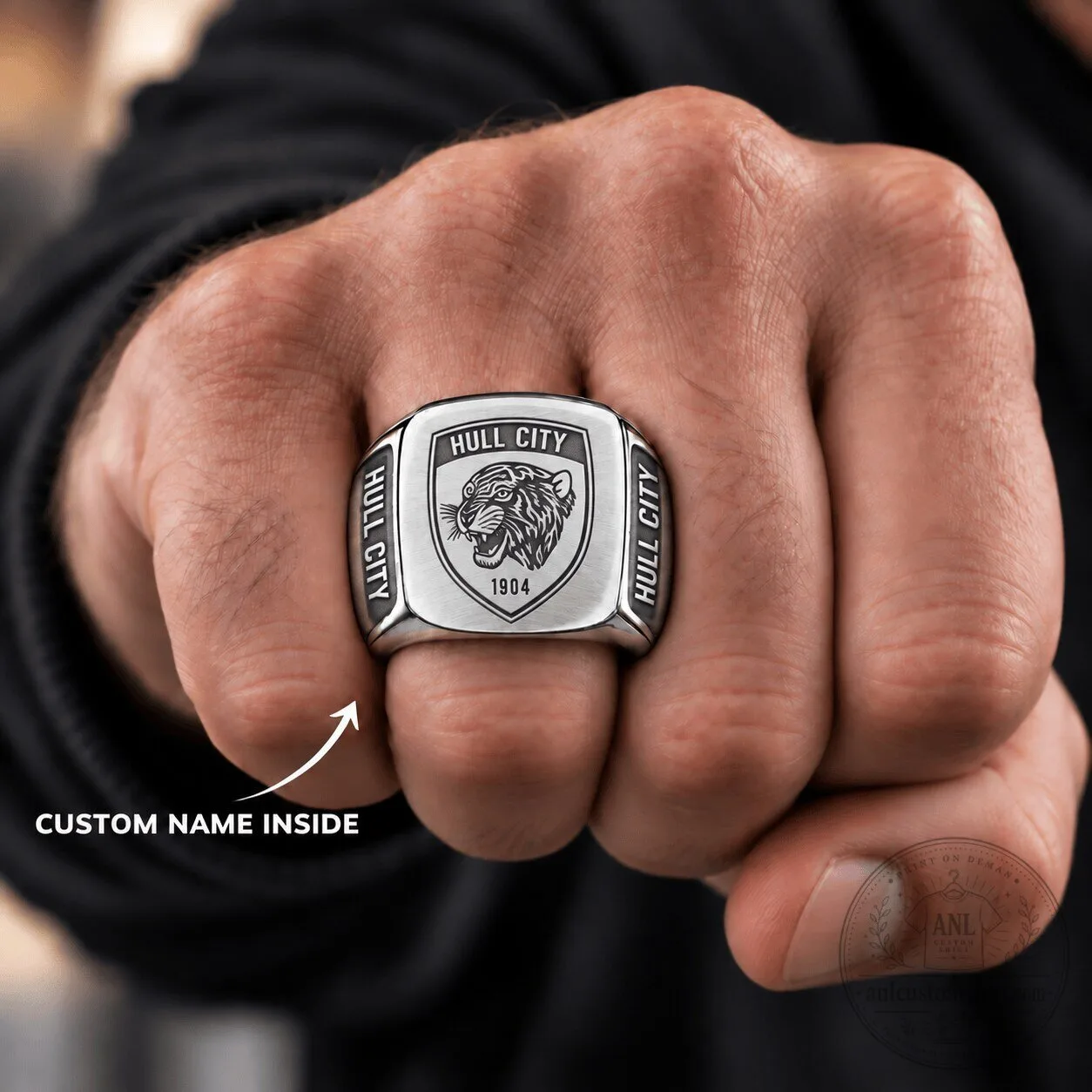 Hull City Football Club English Premier League Tiger Crest Ring