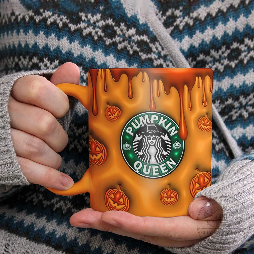 Pumpkin Queen Halloween Starbucks Parody Coffee Mug Pumpkin Queen Halloween Starbucks Parody Coffee Mug