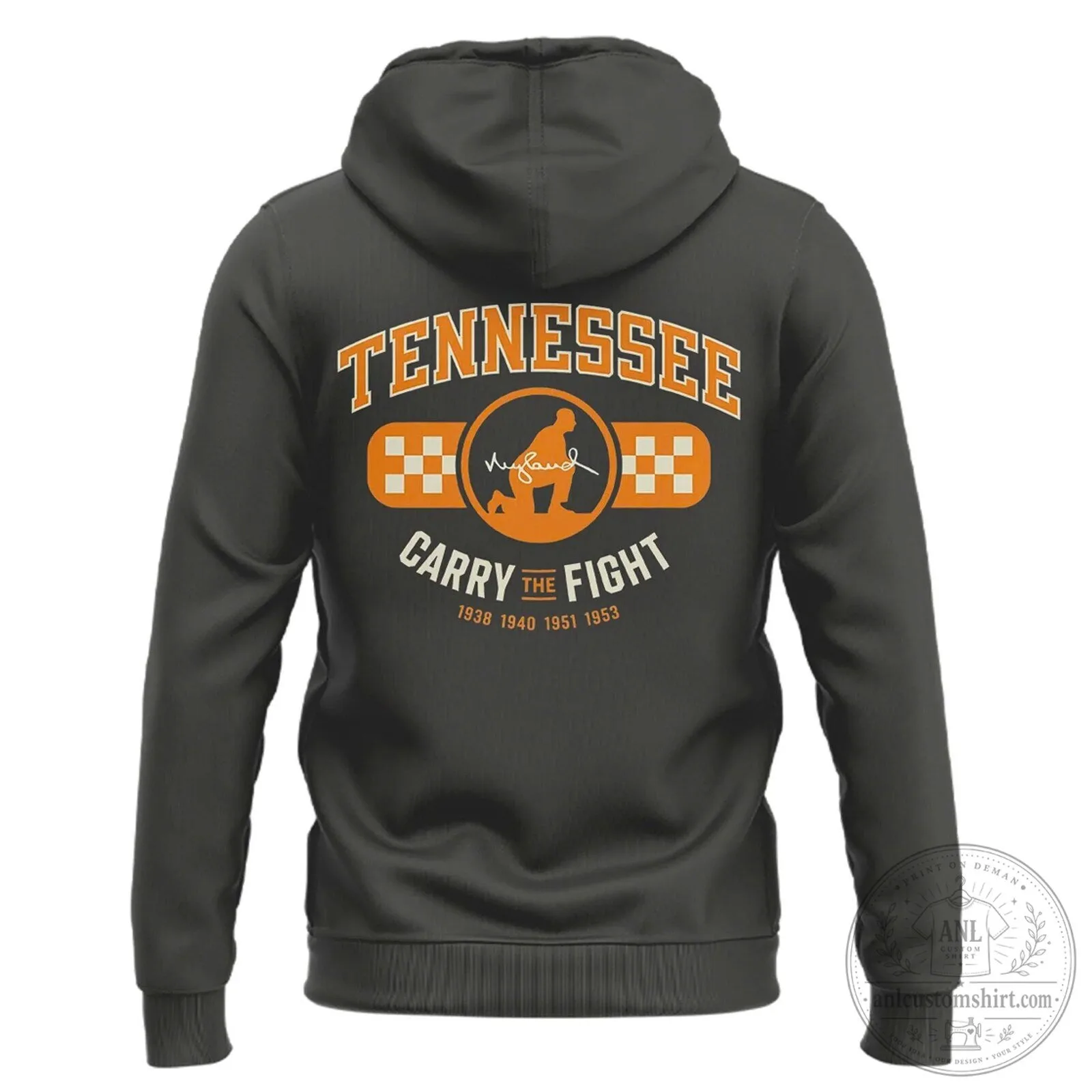 Tennessee Volunteers Neyland Legacy Smokey Grey Football Hoodie 9 Tennessee Volunteers Neyland Legacy Smokey Grey Football Hoodie