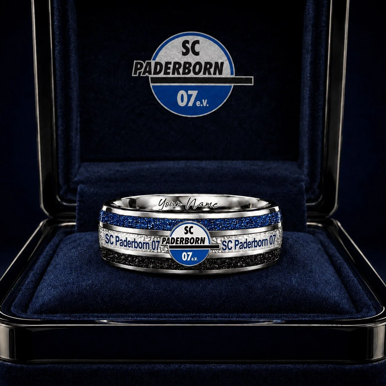 Custom Engraved Ring for SC Paderborn 07 Bundesliga Football Club