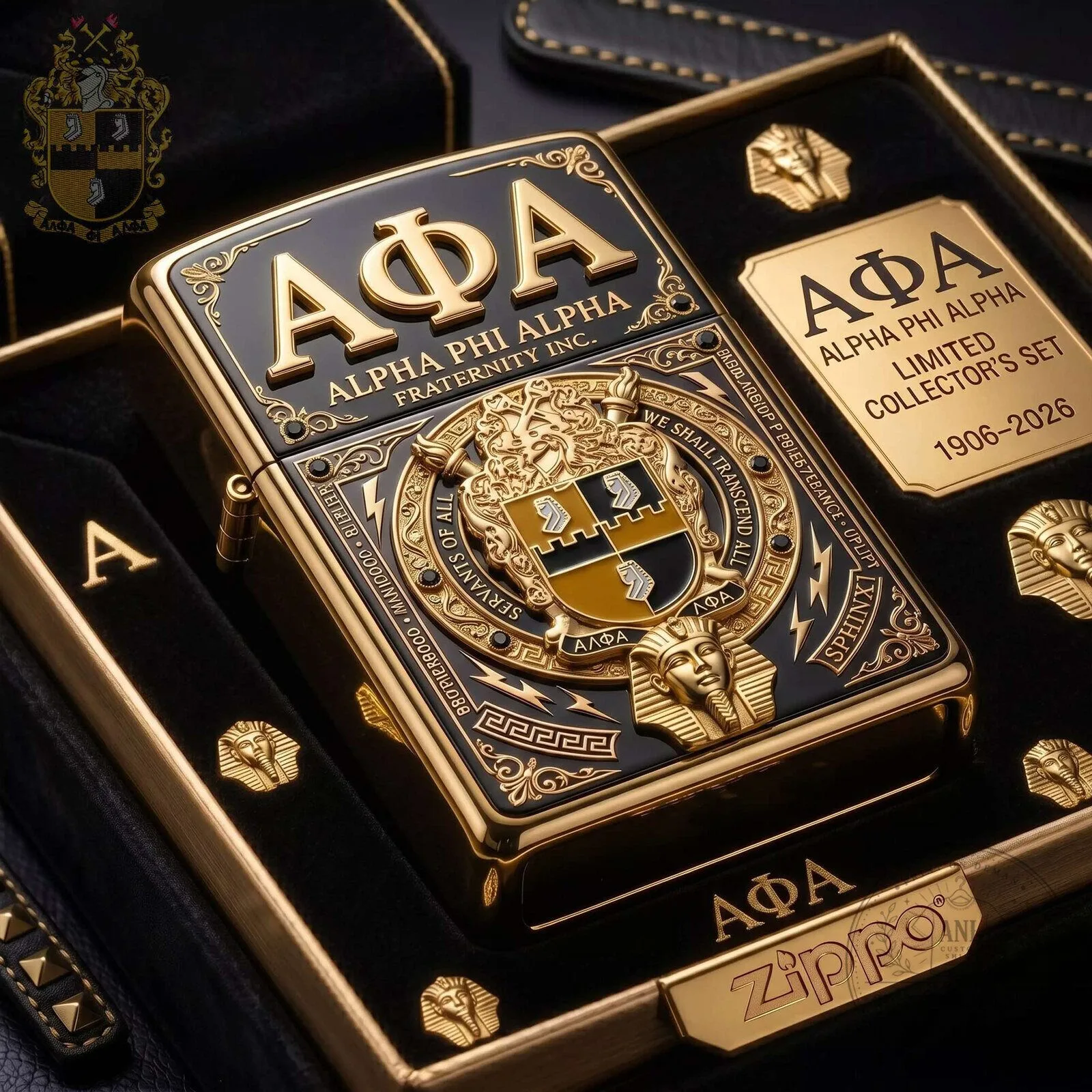 Alpha Phi Alpha Fraternity Incorporated Limited Collector's Set Zippo Lighter
