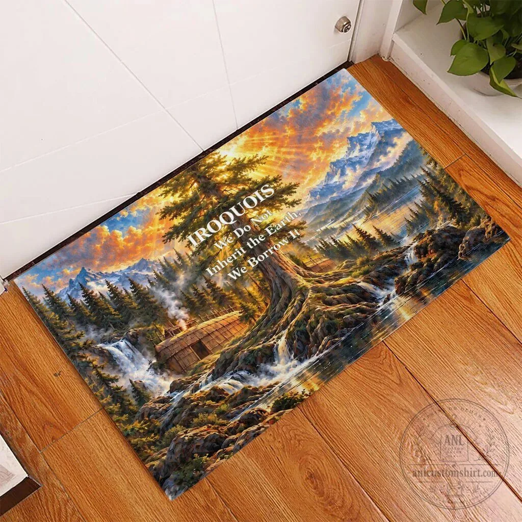 Iroquois We Do Not Inherit The Earth We Borrow It Nature Art Doormat 10 Iroquois We Do Not Inherit The Earth We Borrow It Nature Art Doormat