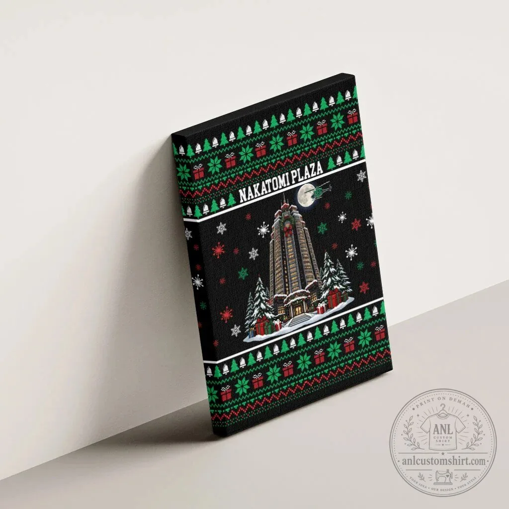 Nakatomi Plaza Christmas Party Ugly Sweater Design Canvas Wall Art 13 Nakatomi Plaza Christmas Party Ugly Sweater Design Canvas Wall Art