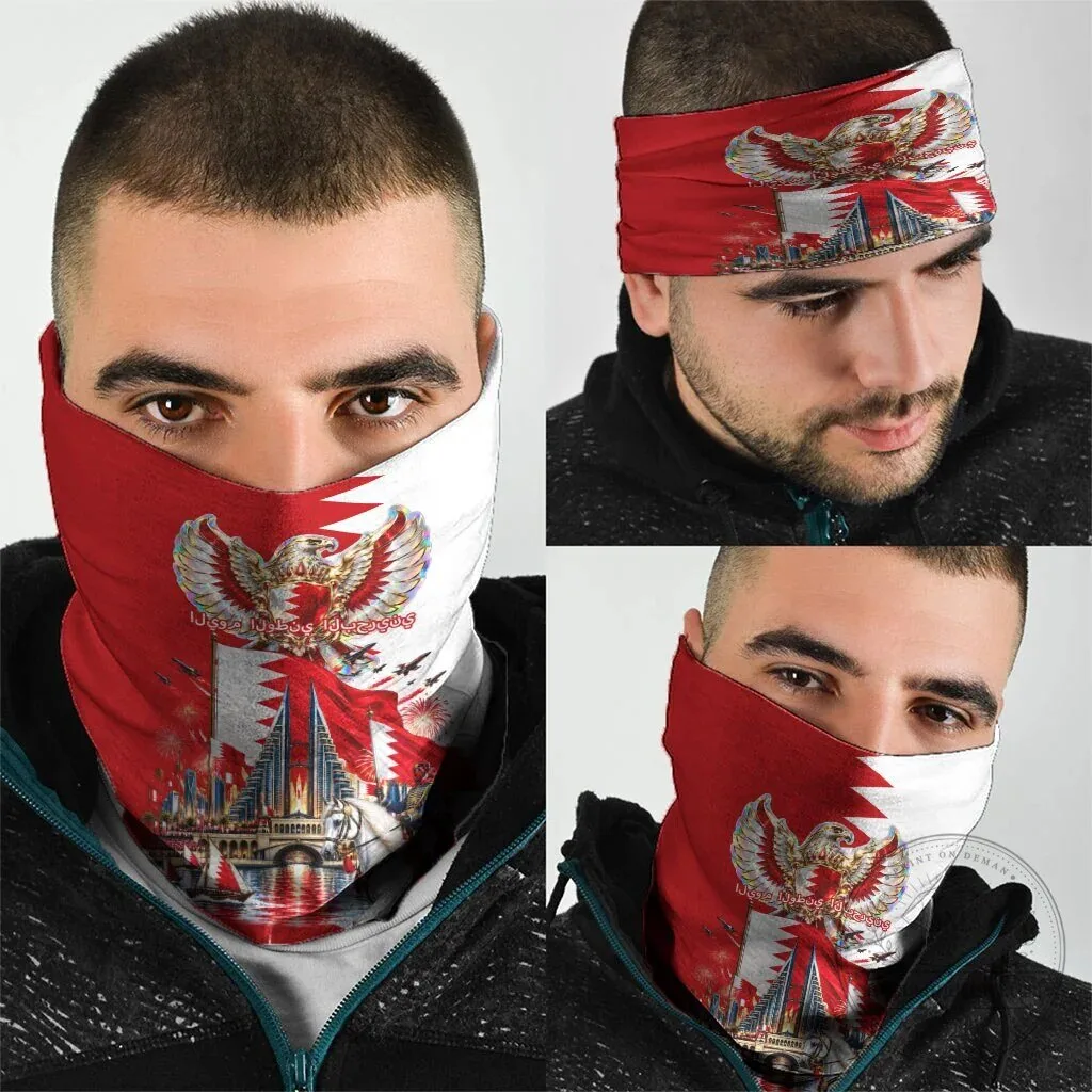 Bahrain National Day Cultural Emblem Flag Horse Knight Neck Gaiter 9 Bahrain National Day Cultural Emblem Flag Horse Knight Neck Gaiter