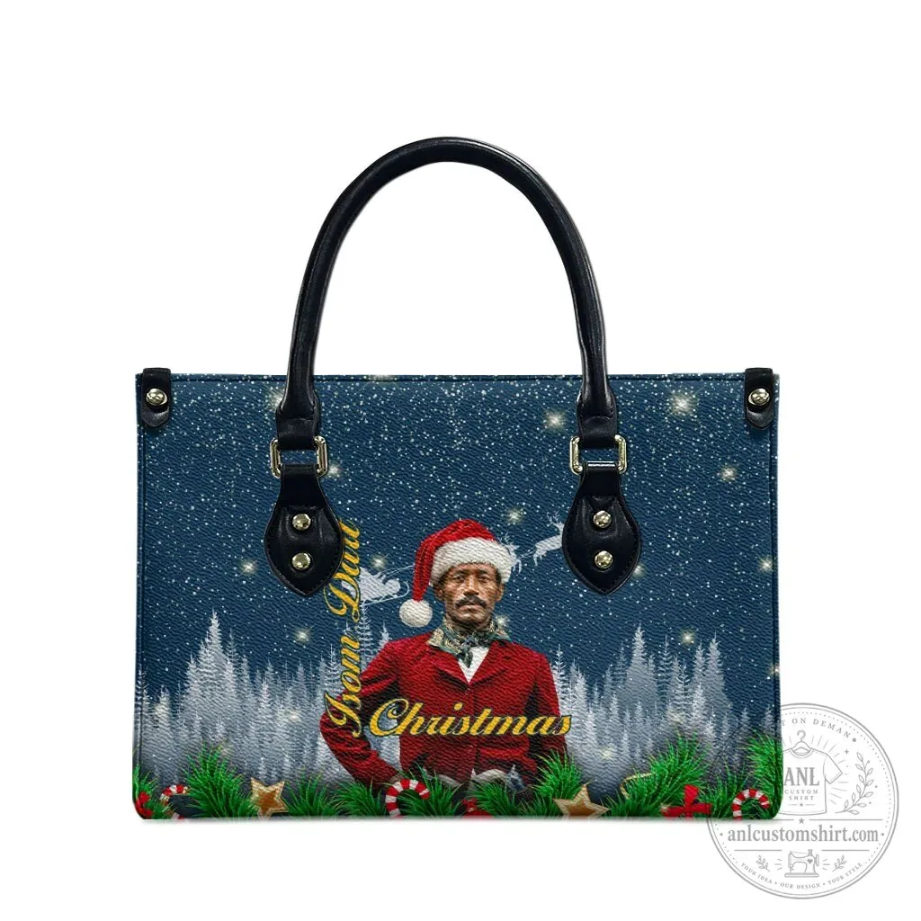 Isom Dart Cowboy Santa Merry Christmas Western Snow Winter Leather Handbag 11 Isom Dart Cowboy Santa Merry Christmas Western Snow Winter Leather Handbag