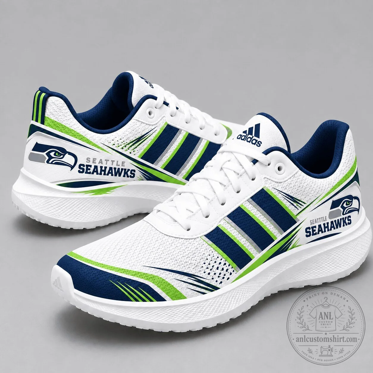 Seattle Seahawks National Football League Team Logo Running Shoes