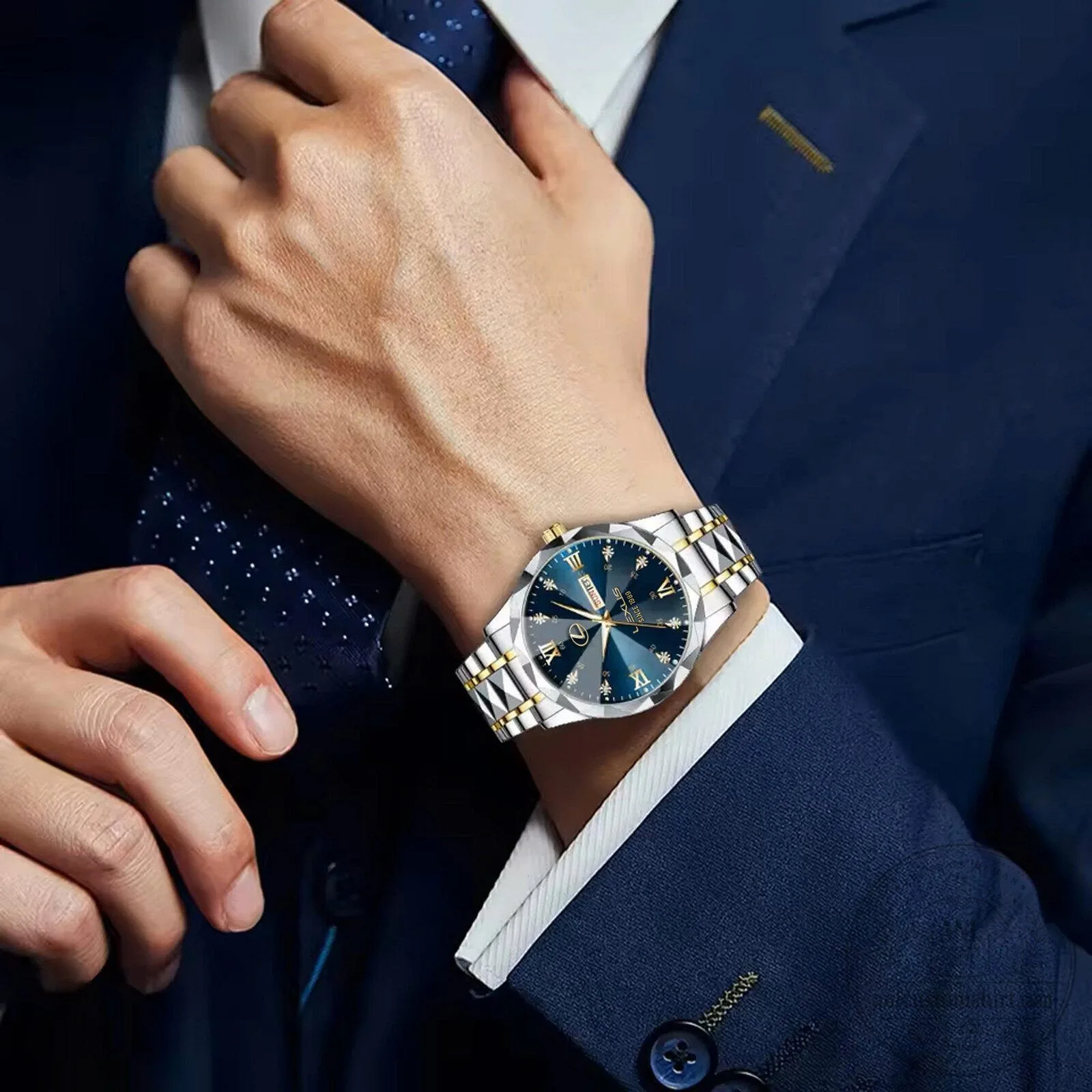 Lexus Since 1989 Elegant Fashion Design Men's Two-Tone Wrist Watch 16 Lexus Since 1989 Elegant Fashion Design Men