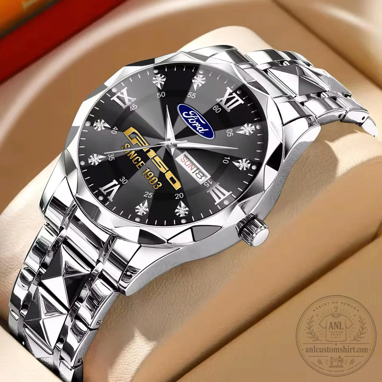 Ford Motor Company Blue Dial Stainless Steel Men's Wrist Watch 11 Ford Motor Company Blue Dial Stainless Steel Men