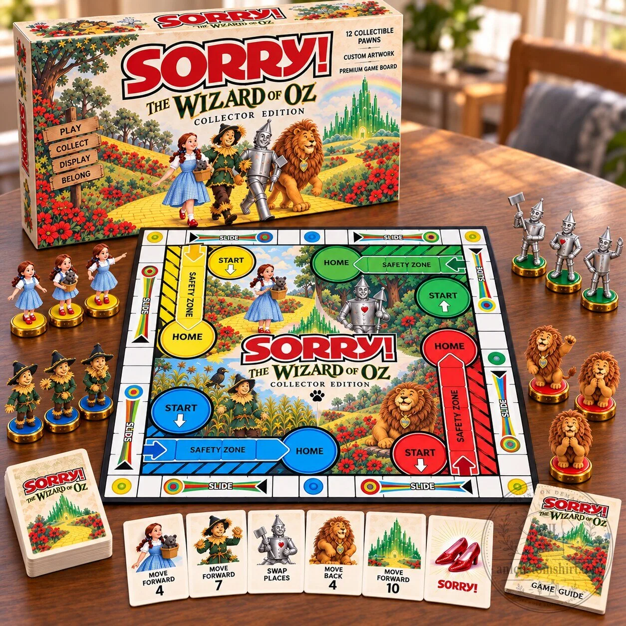 The Wizard of Oz Sorry! Collector's Edition Premium Board Game Set