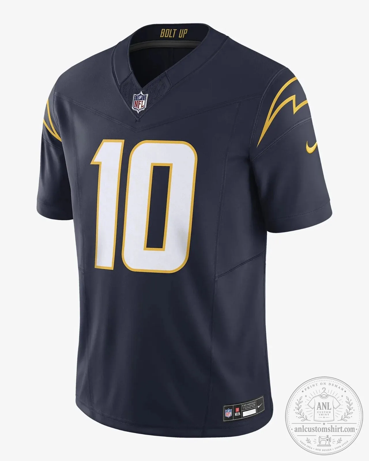 Los Angeles Chargers Justin Herbert Navy Blue Football Jersey