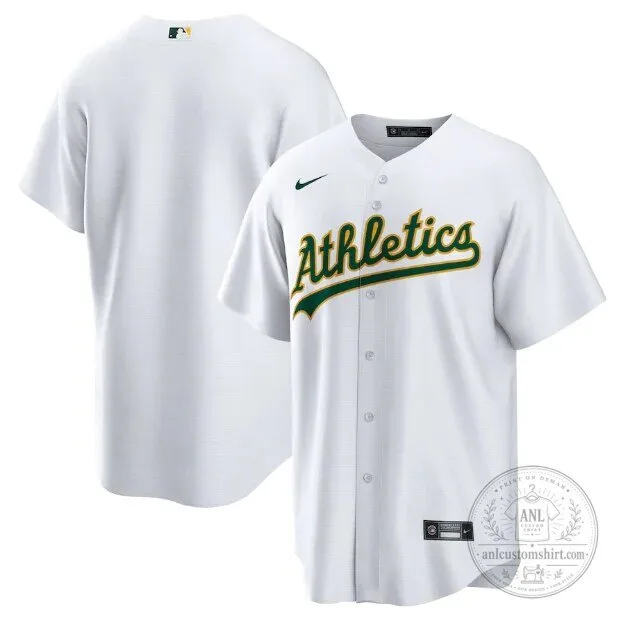 Oakland Athletics Official White Baseball Team Fan Jersey