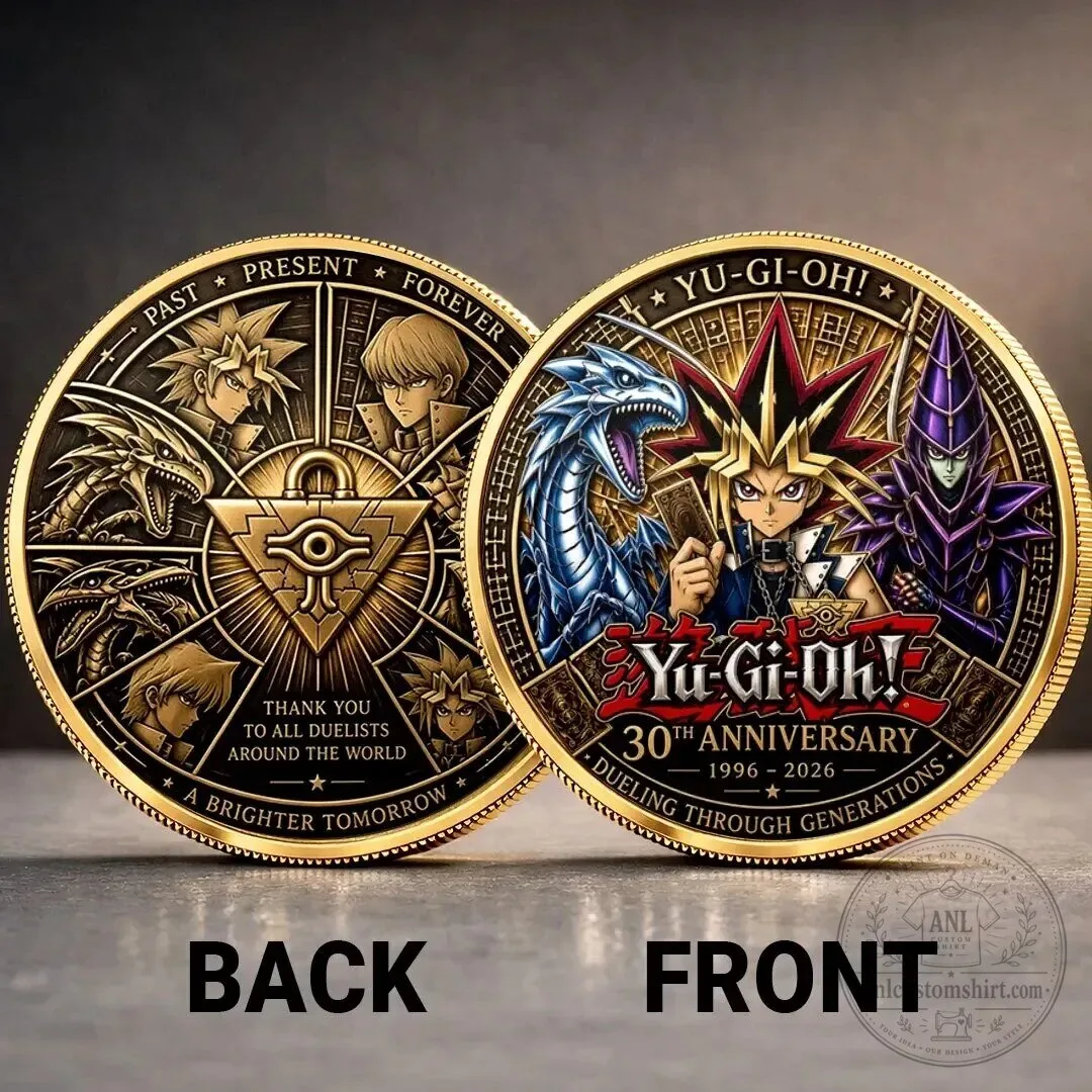Yu-Gi-Oh! 30th Anniversary Commemorative Gold Plated Challenge Coin