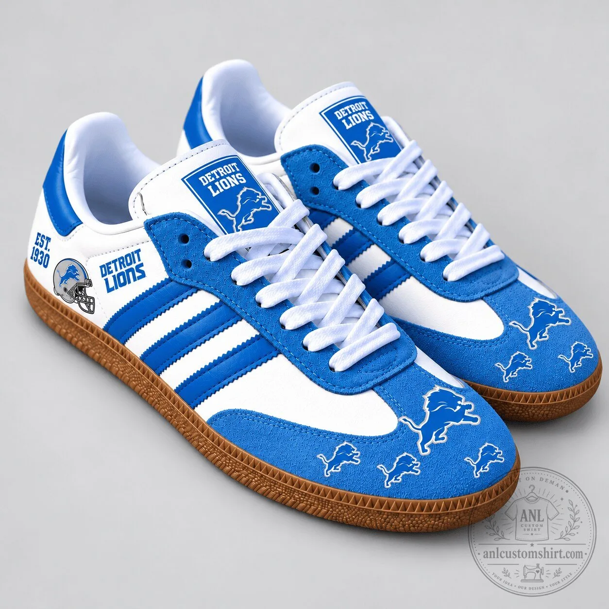 Detroit Lions NFL Team Spirit Heritage Samba Style Shoes