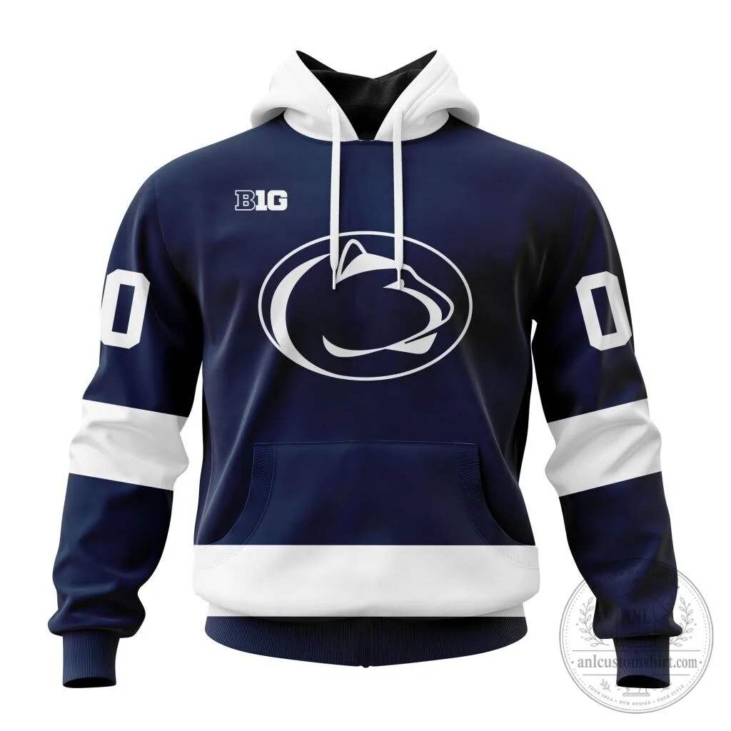 Penn State Nittany Lions Personalized Blue Design Hoodie