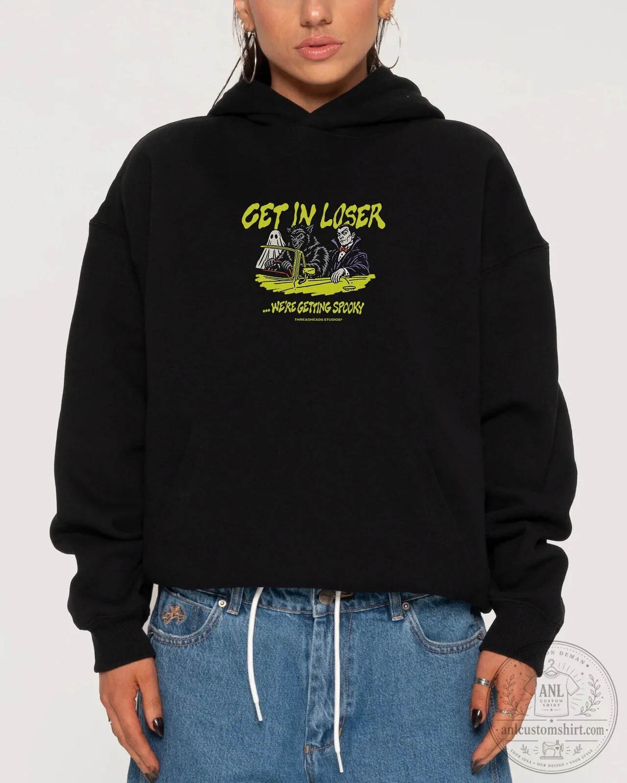 Get In Loser We're Getting Spooky Halloween Hoodie