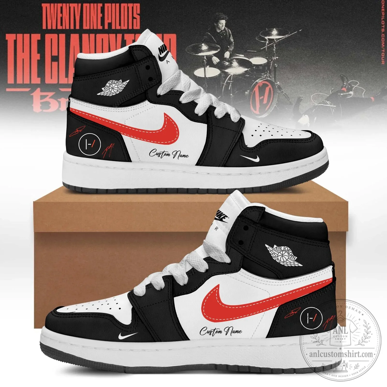 Twenty One Pilots The Clancy Tour Breach Custom Name High Top Sneakers 5 Twenty One Pilots The Clancy Tour Breach Custom Name High Top Sneakers