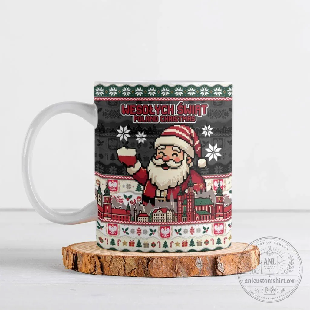 Wesołych Świąt Poland Christmas Santa Claus Ceramic Mug 7 Wesołych Świąt Poland Christmas Santa Claus Ceramic Mug