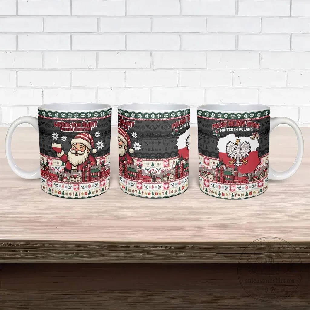 Wesołych Świąt Poland Christmas Santa Claus Ceramic Mug 9 Wesołych Świąt Poland Christmas Santa Claus Ceramic Mug