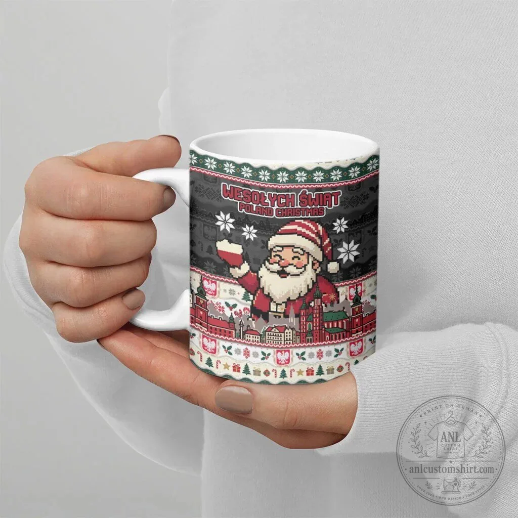 Wesołych Świąt Poland Christmas Santa Claus Ceramic Mug 11 Wesołych Świąt Poland Christmas Santa Claus Ceramic Mug