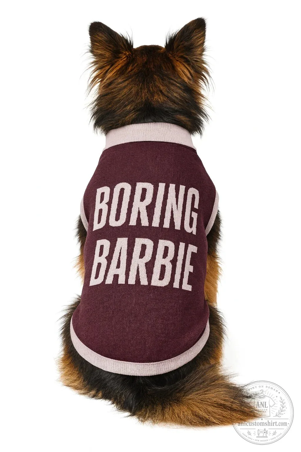 Boring Barbie Funny Slogan Pet Sweater for Dogs and Cats 5 Boring Barbie Funny Slogan Pet Sweater for Dogs and Cats