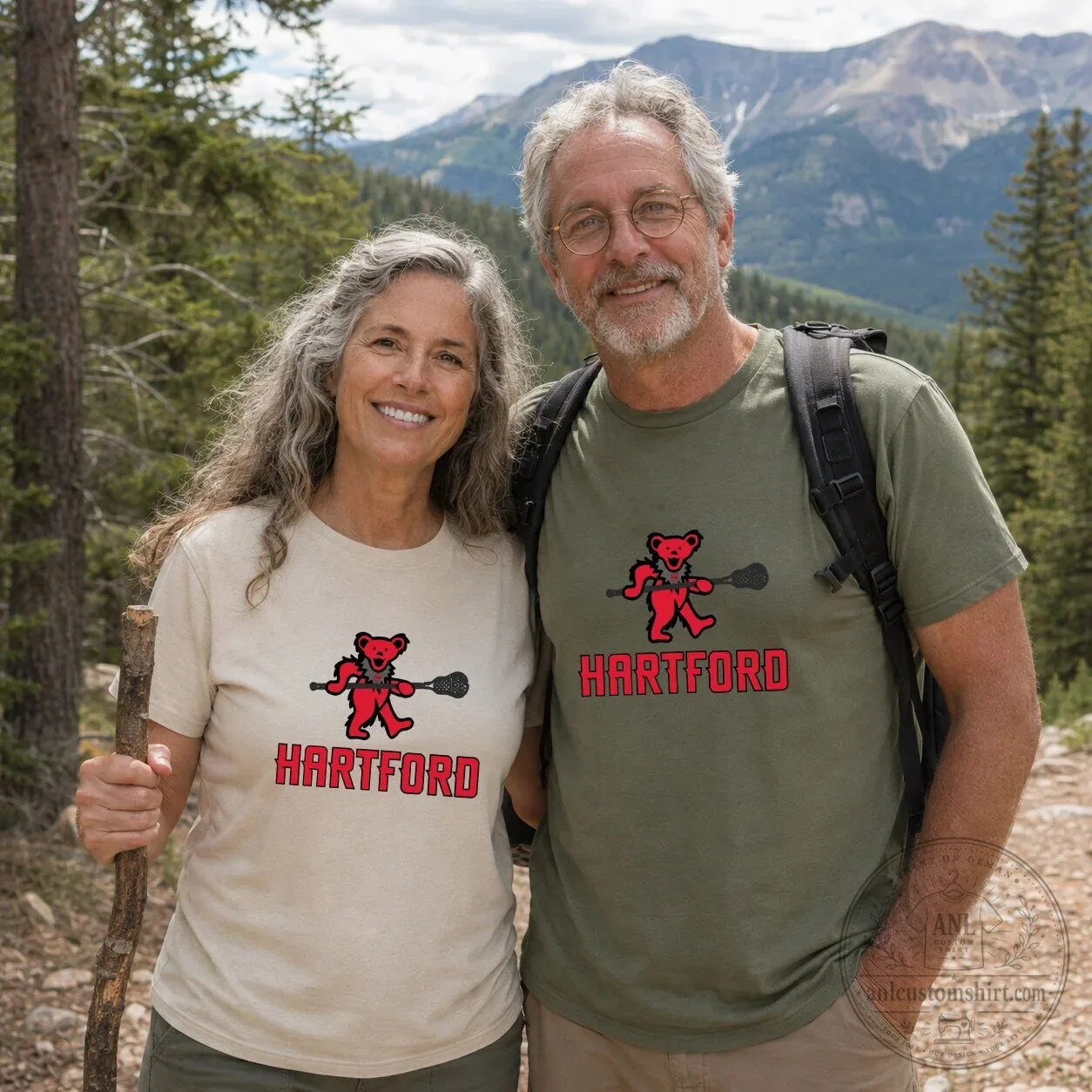 Hartford Grateful Dead Bear Lacrosse Fan T-Shirt