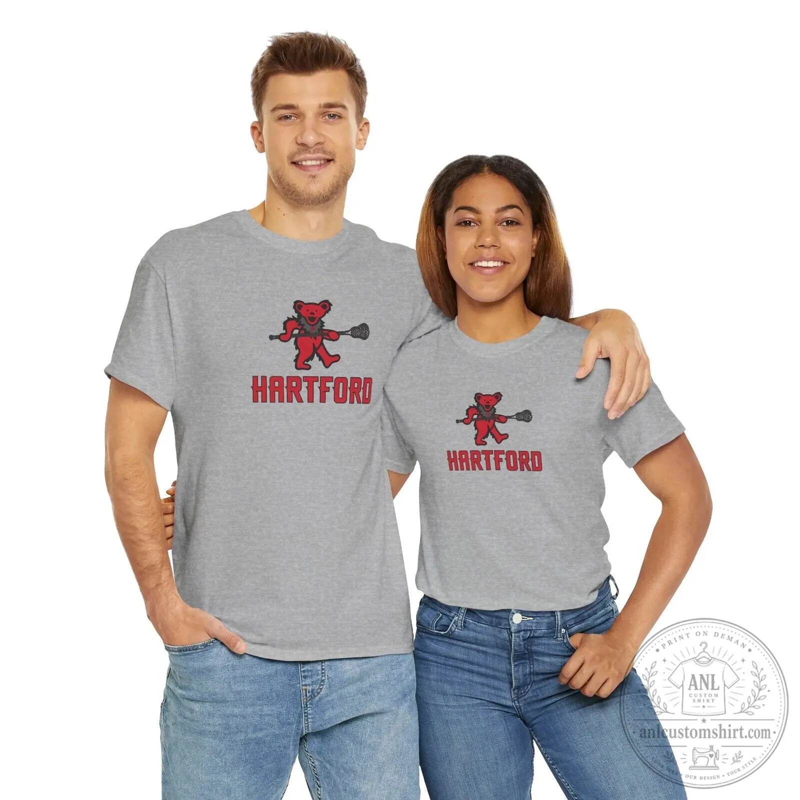 Hartford Grateful Dead Bear Lacrosse Fan T-Shirt 14 Hartford Grateful Dead Bear Lacrosse Fan T-Shirt