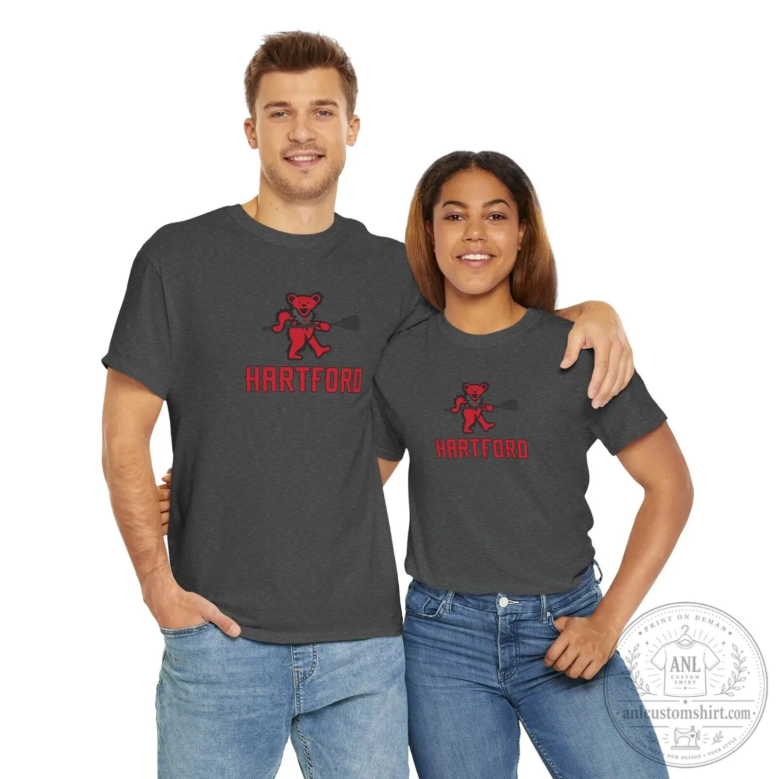 Hartford Grateful Dead Bear Lacrosse Fan T-Shirt 15 Hartford Grateful Dead Bear Lacrosse Fan T-Shirt