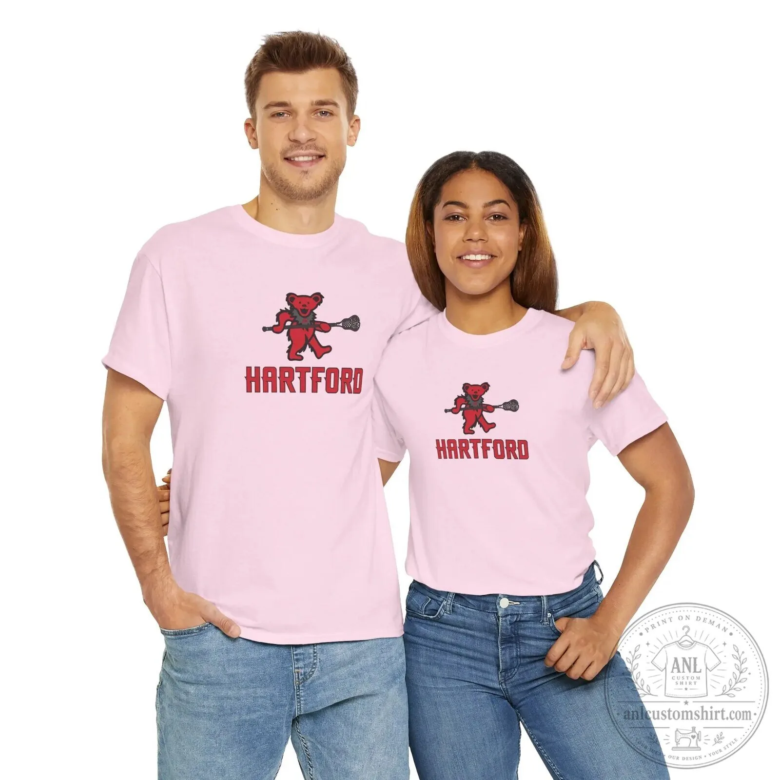 Hartford Grateful Dead Bear Lacrosse Fan T-Shirt 16 Hartford Grateful Dead Bear Lacrosse Fan T-Shirt