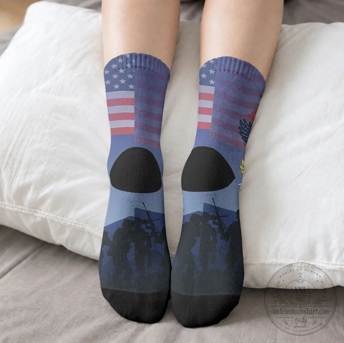 Veterans Day 250 Years of American History Personalized Crew Socks 10 Veterans Day 250 Years of American History Personalized Crew Socks