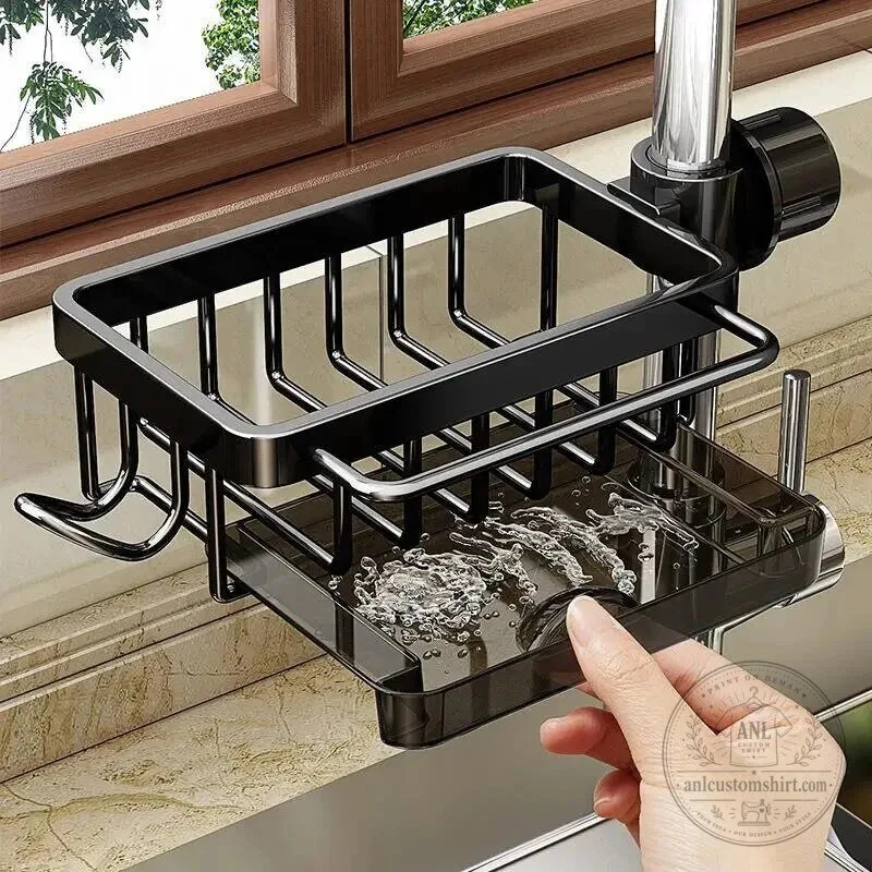 Kitchen Faucet Sponge Holder Drainer Rack