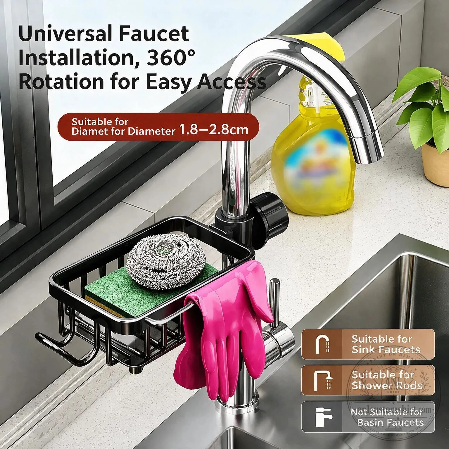 Kitchen Faucet Sponge Holder Drainer Rack 10 Kitchen Faucet Sponge Holder Drainer Rack